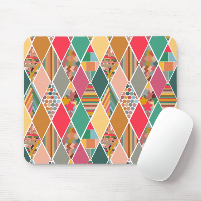 Mousepad Boho Crazy Quilt (Com mouse)