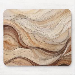 Mousepad Boho Earth Tones Modern Flowing Lines