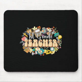 Mousepad Boho Flowers 1st Grade Teacher Appreciation Back T