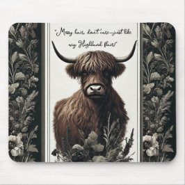 Mousepad Boho Highland Cow