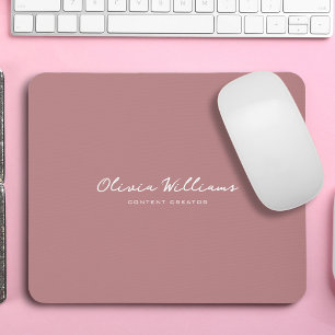 Mousepad Boho Personalizado de Script Minimalista Moderno