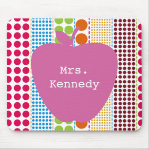 Mousepad Boho pontilha o professor cor-de-rosa de Apple