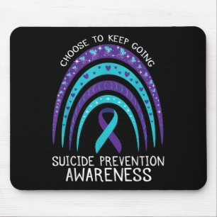 Mousepad Boho Rainbow Suicídio Sensibilização para a saúde