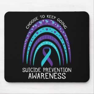 Mousepad Boho Rainbow Suicídio Sensibilização para a saúde 