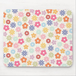 Mousepad Boho Retro Daisy Flores do Verão 70