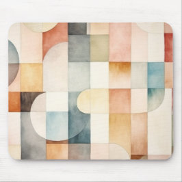 Mousepad Boho Watercolor Abstrato Art