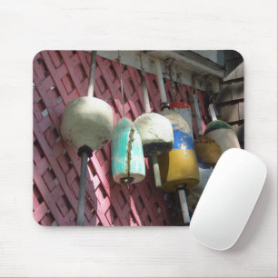 Mousepad Boias de lagosta em latice cor-de-rosa - Vinha de