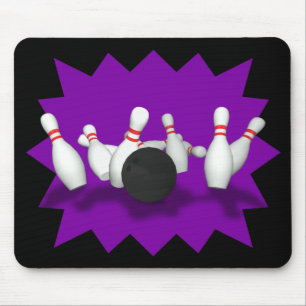Mousepad Bola de boliche e pinos: Modelo 3D:Mousepad