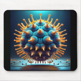 Mousepad Bola de Esporos Azul e Amarela