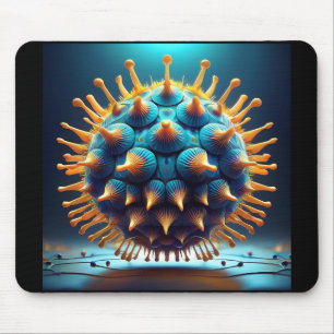 Mousepad Bola de Esporos Azul e Amarela