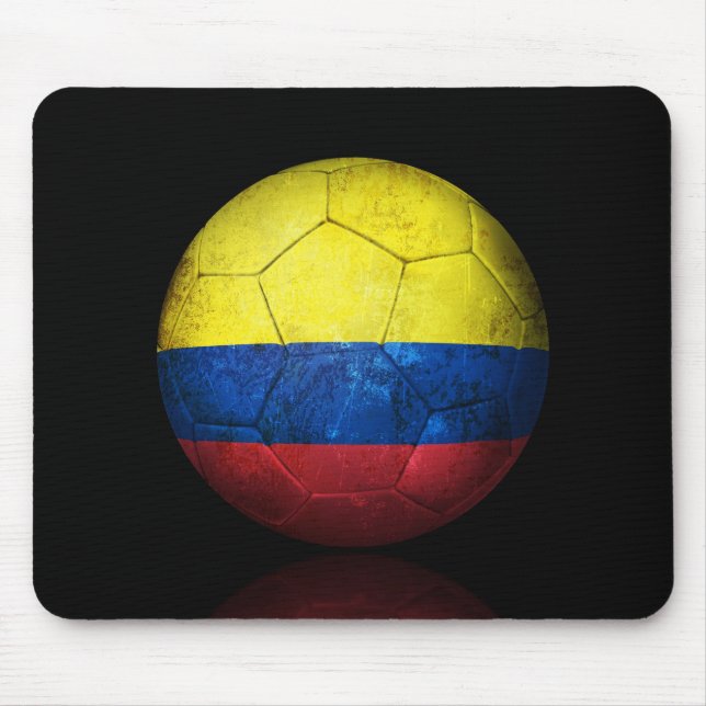 Mousepad Bola de futebol colombiana gasta do futebol de (Frente)