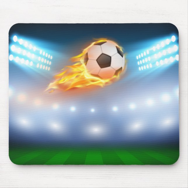 Mousepad Bola de Futebol com Pad Flaming de Mouse (Frente)