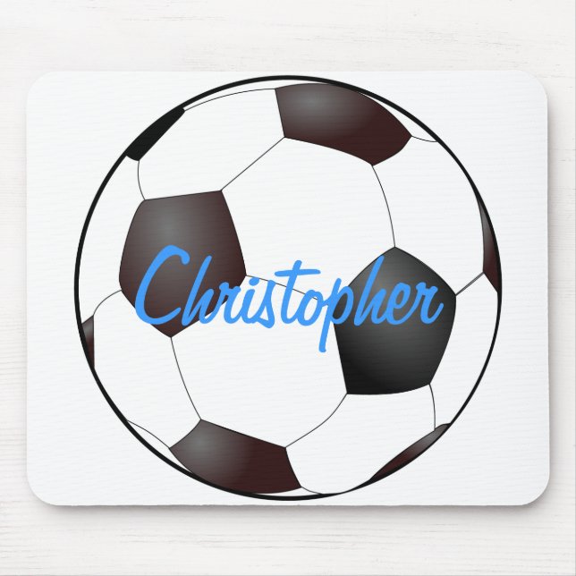 Mousepad Bola de futebol - customizável (Frente)
