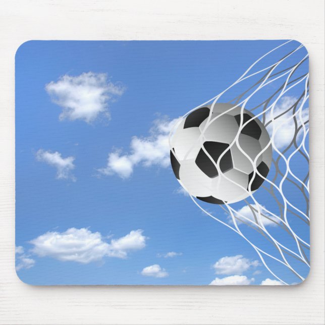 Mousepad bola de futebol na rede (Frente)
