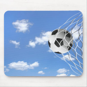 Mousepad bola de futebol na rede