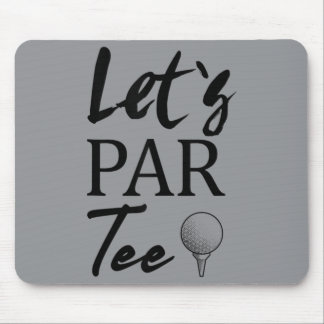 Mousepad Bola de Golfe e Golfe Vamos Par