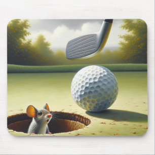 Mousepad Bola De Golfe E Rato