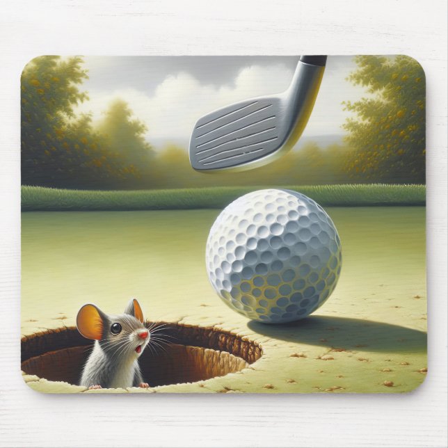 Mousepad Bola De Golfe E Rato (Frente)