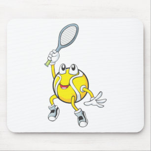 Mousepad Bola de tênis legal que guardara a raquete