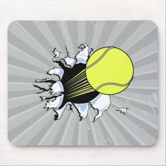 Mousepad bola de tênis rasgando ao passar