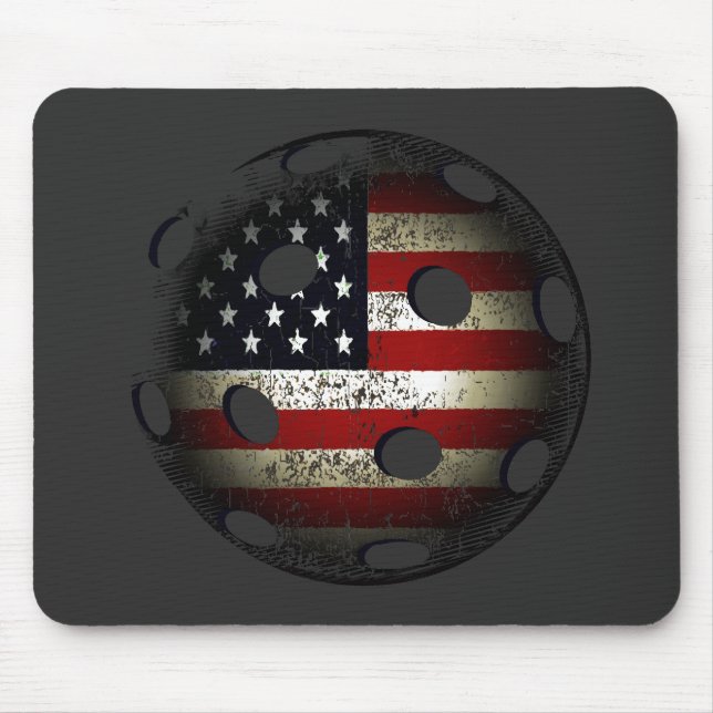 Mousepad Bola EUA da salmoura da bandeira americana (Frente)