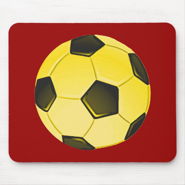 Mousepad Bola ou Futebol Americano Amarelo (Frente)