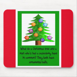 Mousepad Bolas da vasectomia = do Natal