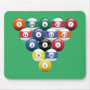 Mousepad Bolas de bilhar submetidas