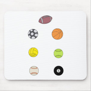 Mousepad Bolas de Esporte