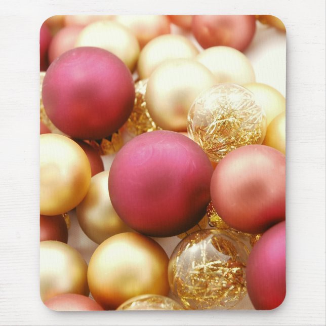 Mousepad Bolas de Natal (Frente)