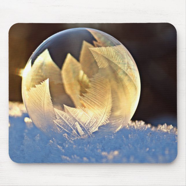 Mousepad Bolha de sabão na neve (Frente)