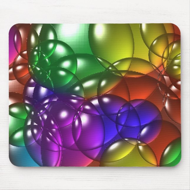 Mousepad Bolhas coloridas (Frente)