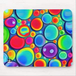 Mousepad Bolhas de Arco-íris