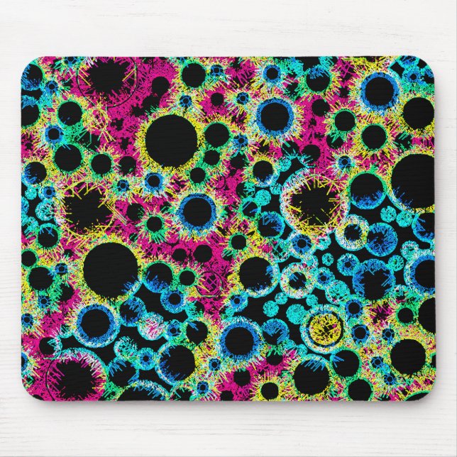 Mousepad Bolhas Psicodélicas (Frente)