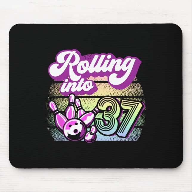 Mousepad Boliche A Cair No Aniversário De 37 Boliches (Frente)