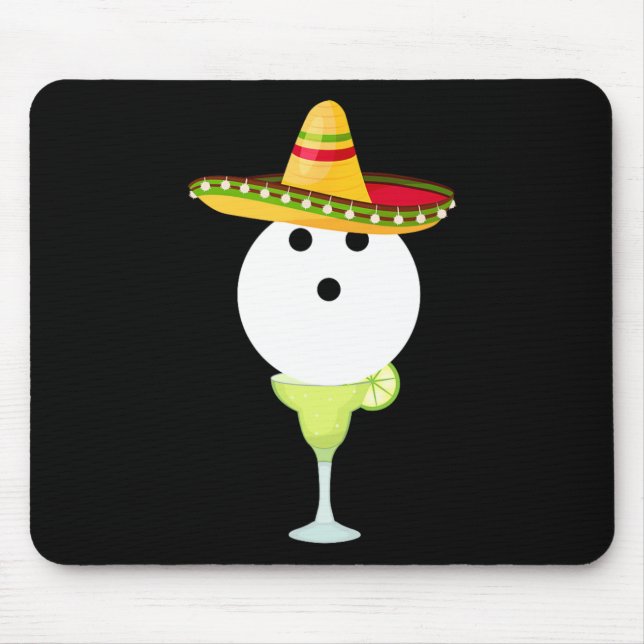 Mousepad Boliche Byll Com Cin De Esporte Sombrero E Margari (Frente)