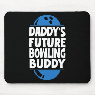 Mousepad Boliche engraçada Toddler Pai Futuro Boliche Buddy