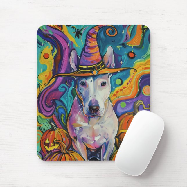 Mousepad Bolinha-De-Vaca-Vaca-Vaca-De-Halloween E Pumpkin (Com mouse)