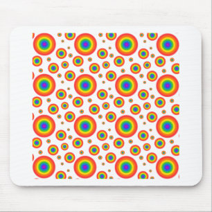 Mousepad Bolinhas arco-íris