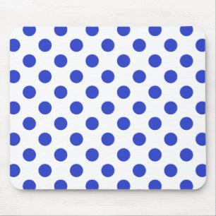 Mousepad bolinhas azuis reais