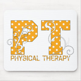 Mousepad bolinhas brancas alaranjadas da pinta