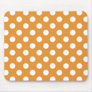 Mousepad Bolinhas brancas em âmbar