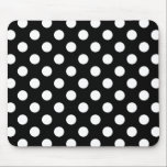 Mousepad Bolinhas brancas em preto<br><div class="desc">Bolinhas brancas em preto</div>
