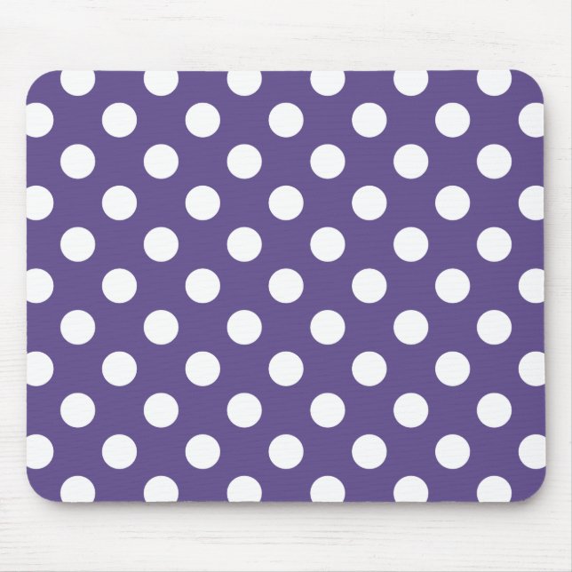 Mousepad Bolinhas brancas no ultravioleta (Frente)