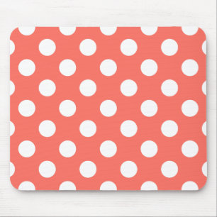 Mousepad Bolinhas brancas sobre corais vivos