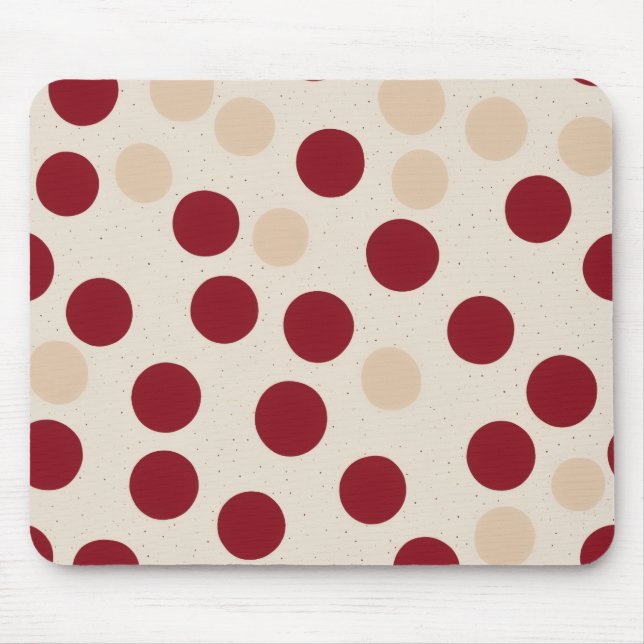 Mousepad Bolinhas Burgundy (Frente)