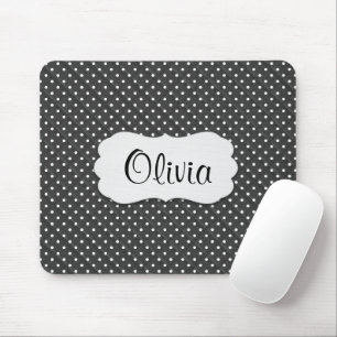 Mousepad Bolinhas com nome  