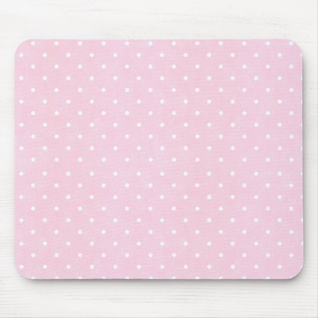 Mousepad Bolinhas cor-de-rosa (Frente)