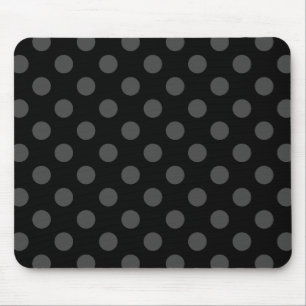Mousepad Bolinhas de cinza a preto