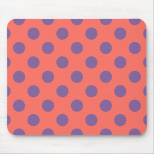 Mousepad Bolinhas de corais violetas e vivas